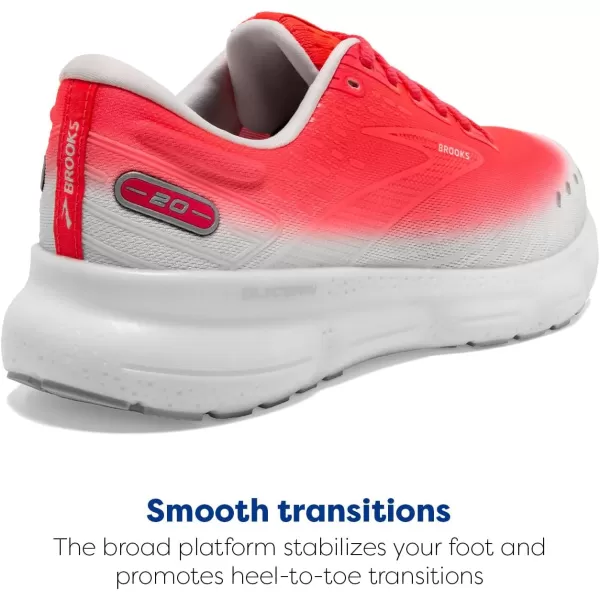 Brooks Womens Glycerin 20 Neutral Running ShoeDiva PinkLilacWhite