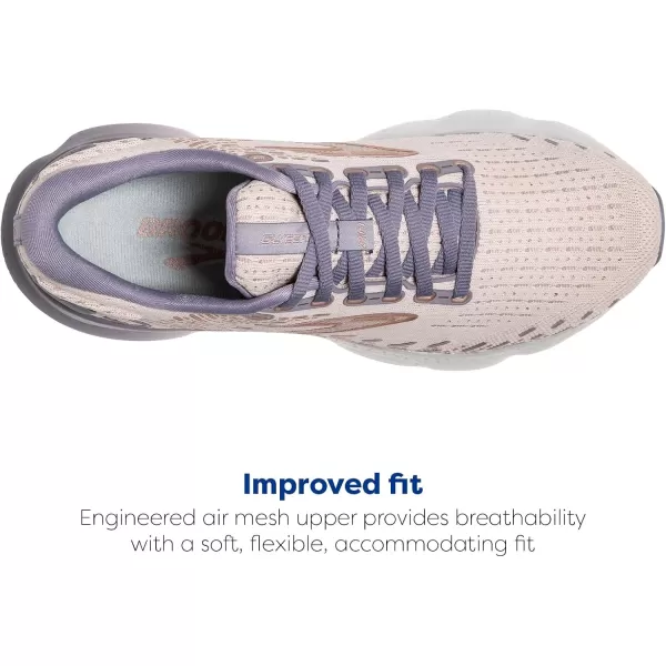 Brooks Womens Glycerin 20 Neutral Running ShoeLilacSilver BulletPink