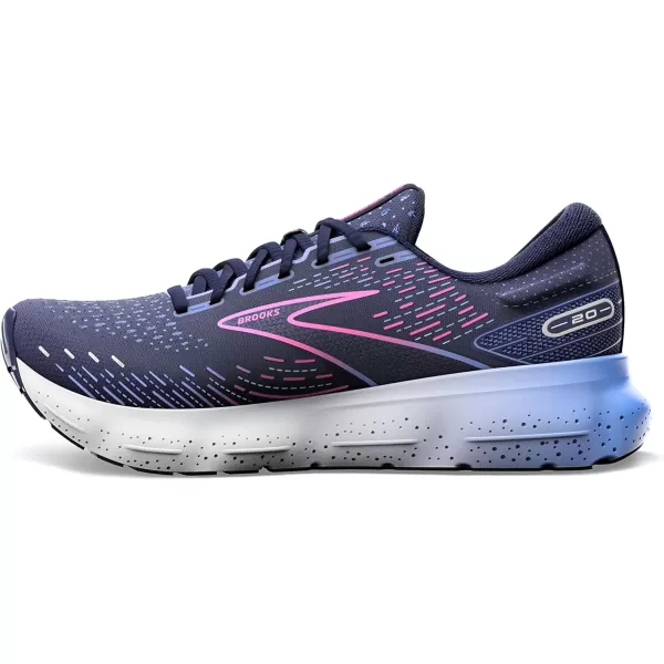 Brooks Womens Glycerin 20 Neutral Running ShoePeacoatBluePink