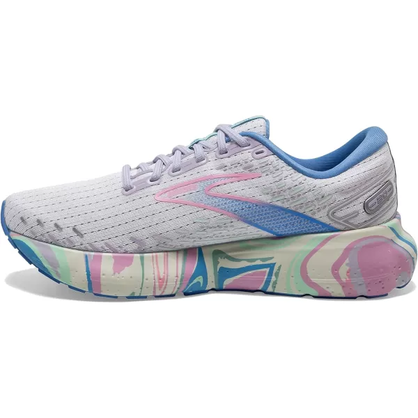Brooks Womens Glycerin 20 Neutral Running ShoeWhitePurplePink