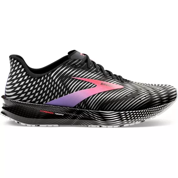 Brooks Womens Hyperion Tempo Road Running ShoeBlackCoralPurple