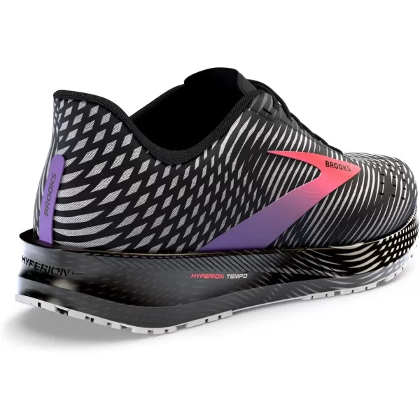 Brooks Womens Hyperion Tempo Road Running ShoeBlackCoralPurple