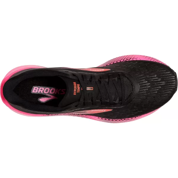 Brooks Womens Hyperion Tempo Road Running ShoeBlackPinkHot Coral