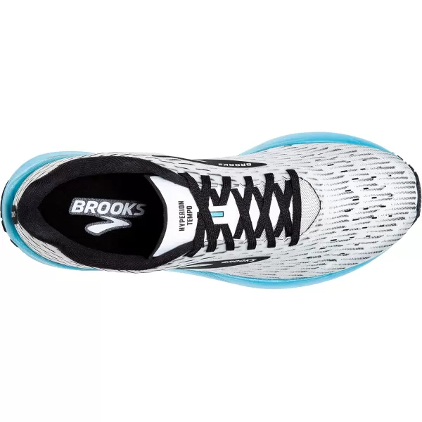 Brooks Womens Hyperion Tempo Road Running ShoeWhiteBlackIced Aqua
