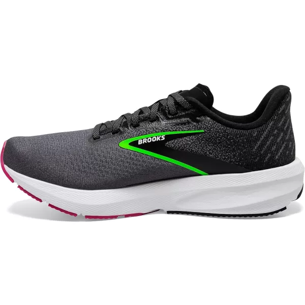 Brooks Womens Launch 10 Neutral Running ShoeBlackBlackened PearlGreen