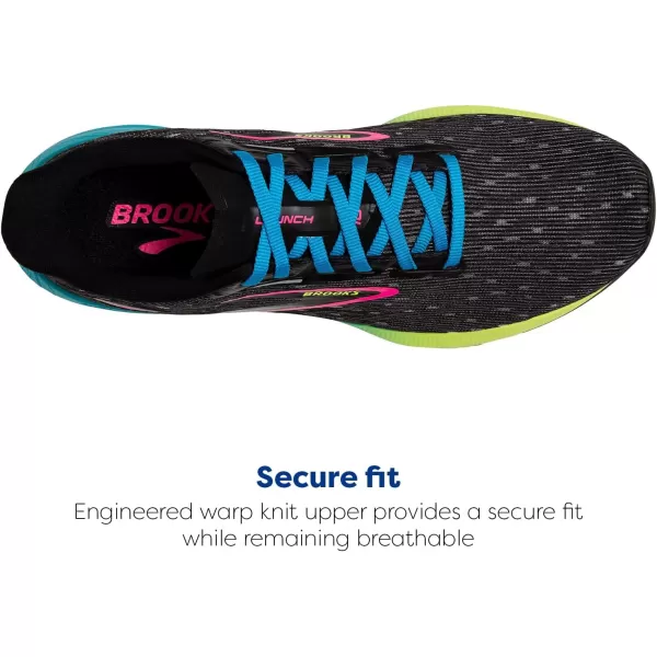 Brooks Womens Launch 10 Neutral Running ShoeBlackNightlifeBlue