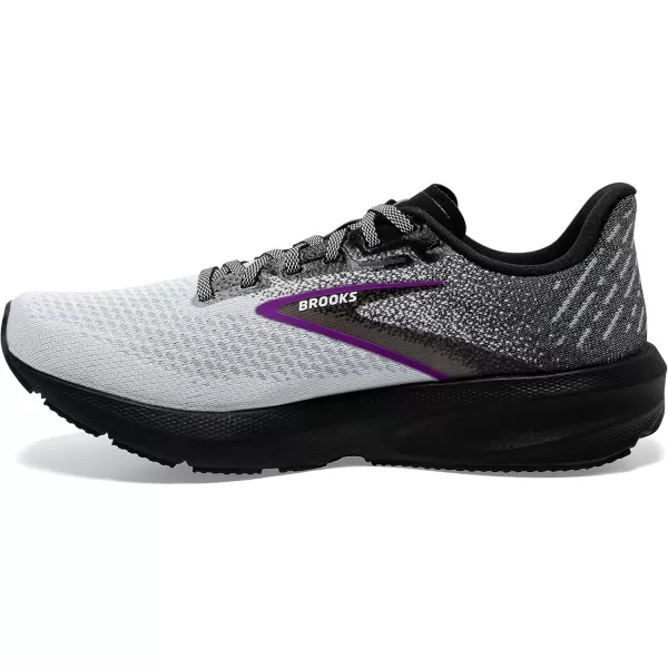 Brooks Womens Launch 10 Neutral Running ShoeBlackWhiteViolet