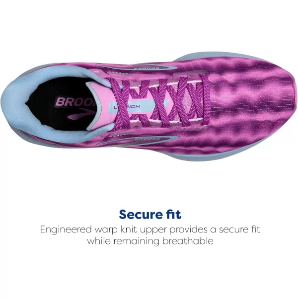 Brooks Womens Launch 10 Neutral Running ShoePurple CactusLucentChambray