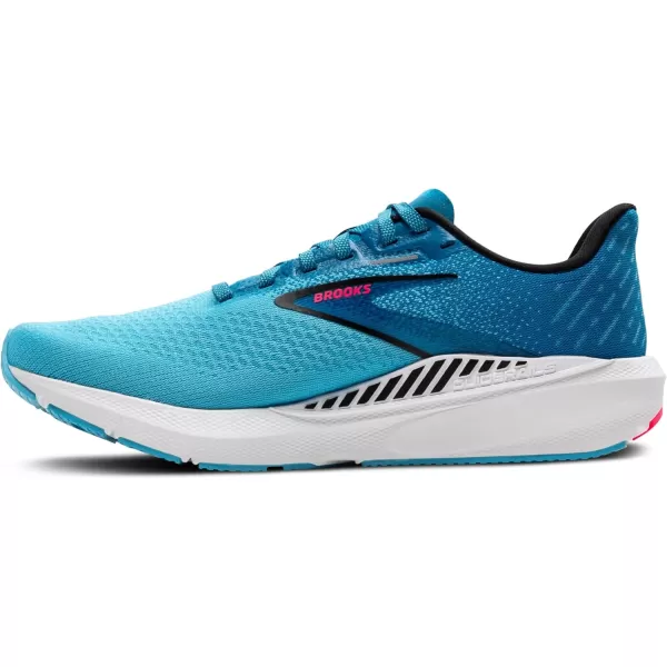 Brooks Womens Launch GTS 10 Supportive Running ShoeCrystal SeasBlue JayBlack