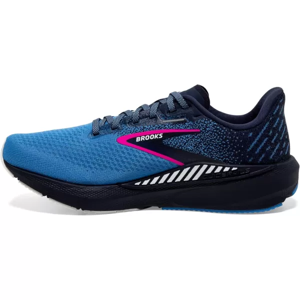 Brooks Womens Launch GTS 10 Supportive Running ShoePeacoatMarina BluePink Glo