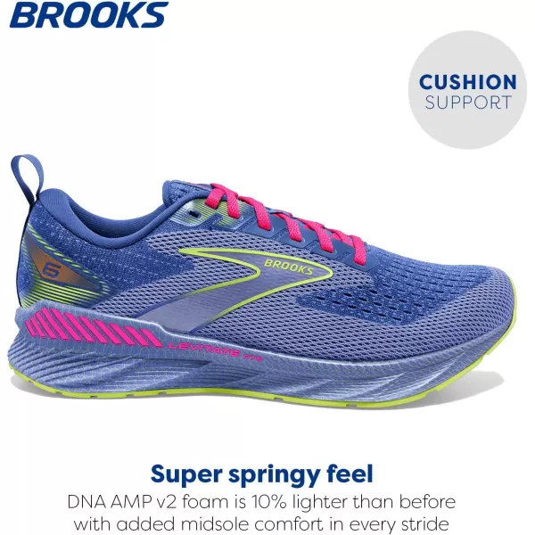 Brooks Womens Levitate GTS 6 Supportive Running ShoePurplePink