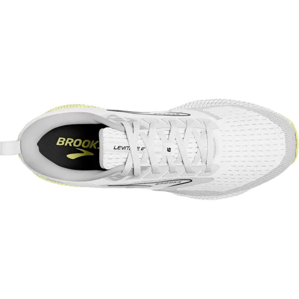 Brooks Womens Levitate GTS 6 Supportive Running ShoeWhiteOysterYellow