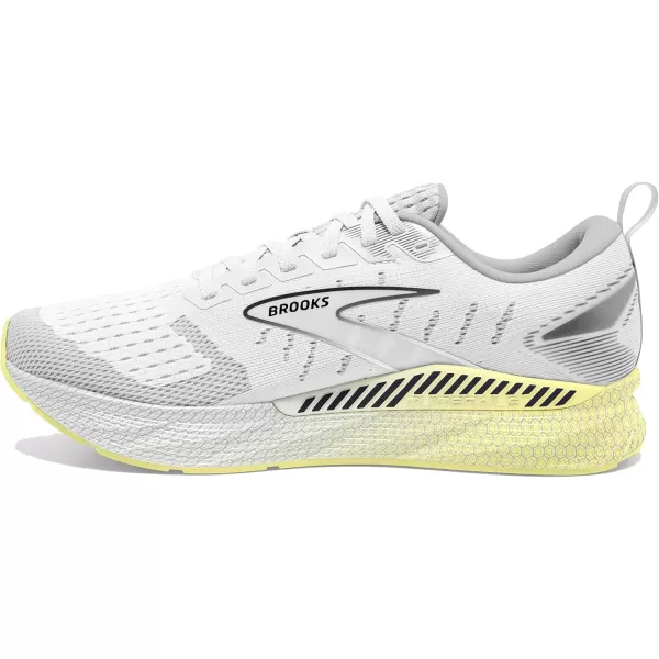 Brooks Womens Levitate GTS 6 Supportive Running ShoeWhiteOysterYellow