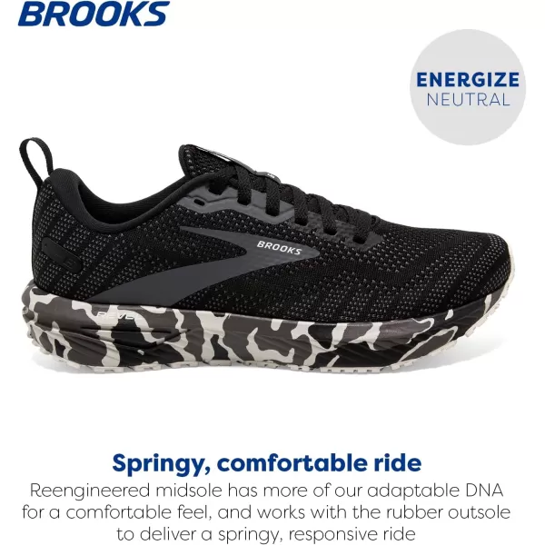 Brooks Womens Revel 6 Neutral Running ShoeBlackLuna Rock