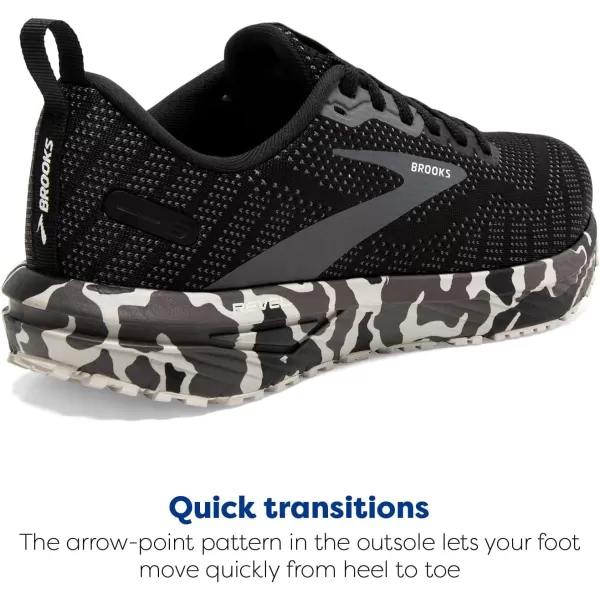Brooks Womens Revel 6 Neutral Running ShoeBlackLuna Rock