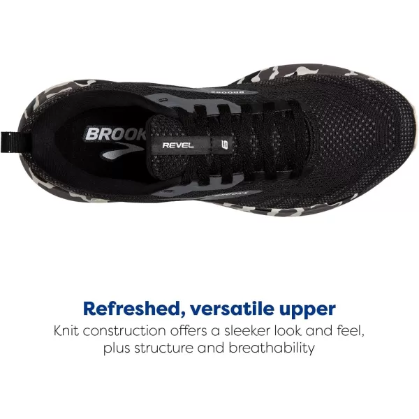 Brooks Womens Revel 6 Neutral Running ShoeBlackLuna Rock