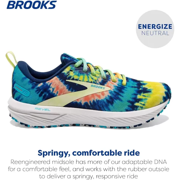 Brooks Womens Revel 6 Neutral Running ShoeBlueBachelor ButtonWhite