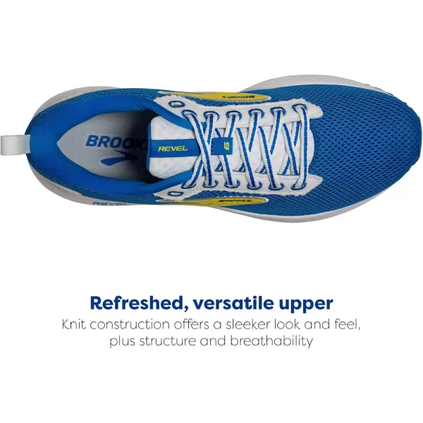 Brooks Womens Revel 6 Neutral Running ShoeBlueYellow