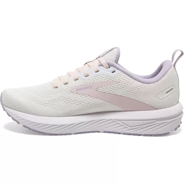 Brooks Womens Revel 6 Neutral Running ShoeMarshmallowPinkPurple