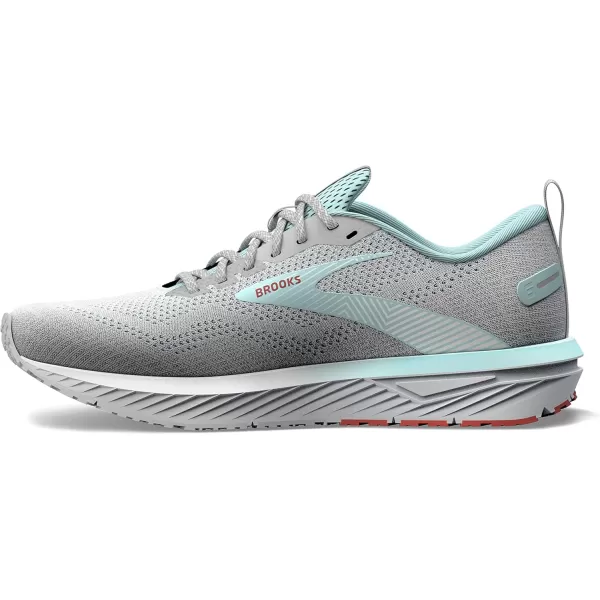 Brooks Womens Revel 6 Neutral Running ShoeOyster MushroomAlloyBlue