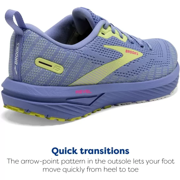 Brooks Womens Revel 6 Neutral Running ShoePurplePink
