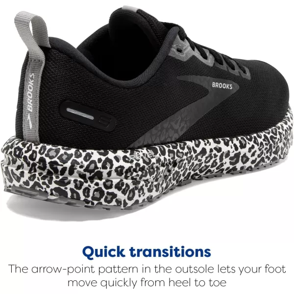 Brooks Womens Revel 6 Neutral Running ShoeWhiteBlackAlloy