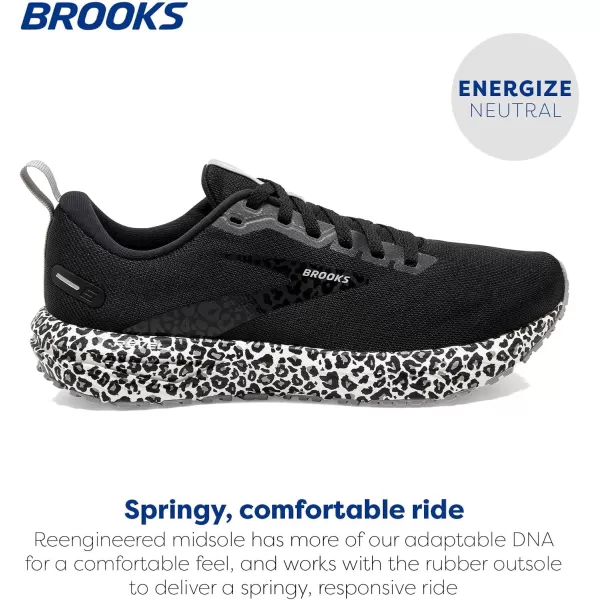 Brooks Womens Revel 6 Neutral Running ShoeWhiteBlackAlloy