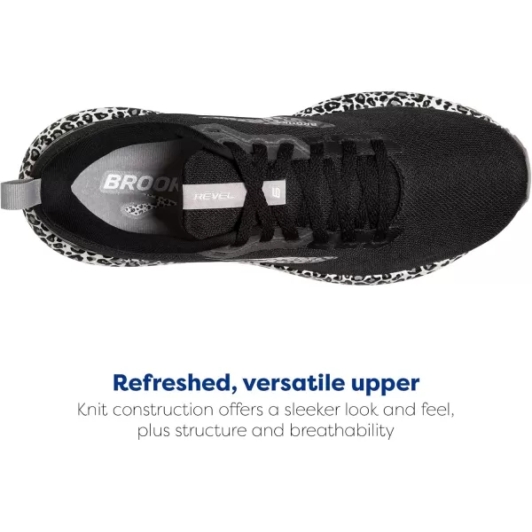 Brooks Womens Revel 6 Neutral Running ShoeWhiteBlackAlloy