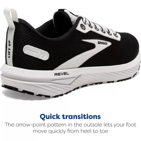 Brooks Womens Revel 6 Neutral Running ShoeWhiteGreenRed