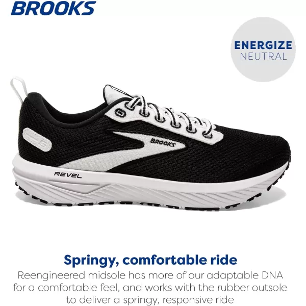 Brooks Womens Revel 6 Neutral Running ShoeWhiteGreenRed