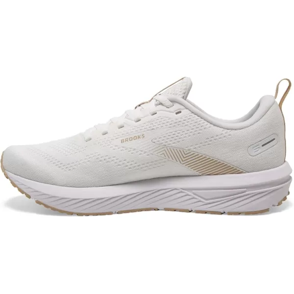 Brooks Womens Revel 6 Neutral Running ShoeWhiteKhaki