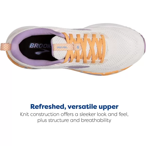 Brooks Womens Revel 6 Neutral Running ShoeWhiteVistaLavendula