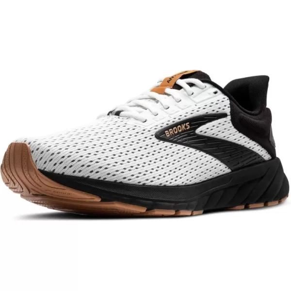 Brooks Mens Anthem 6 Neutral Running ShoeWhiteBlackTan