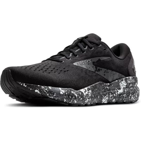 Brooks Mens Ghost 16 Neutral Running ShoeBlackIronLava