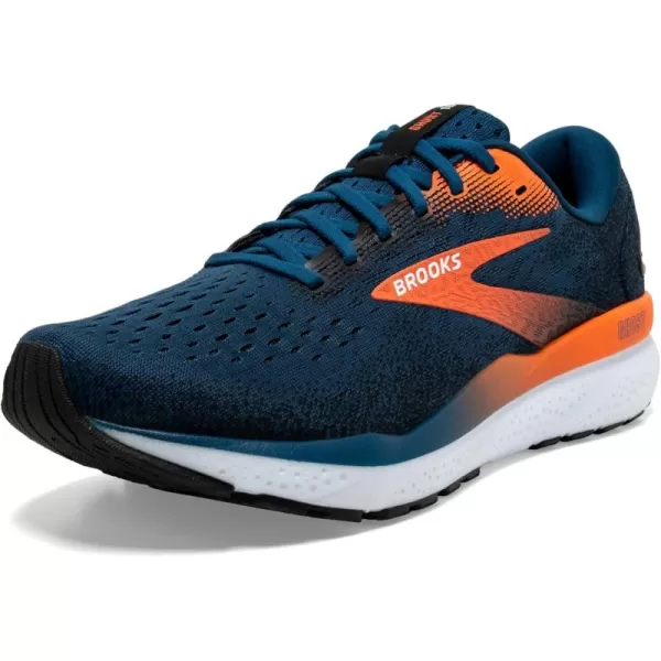 Brooks Mens Ghost 16 Neutral Running ShoeBlue OpalBlackNasturtium
