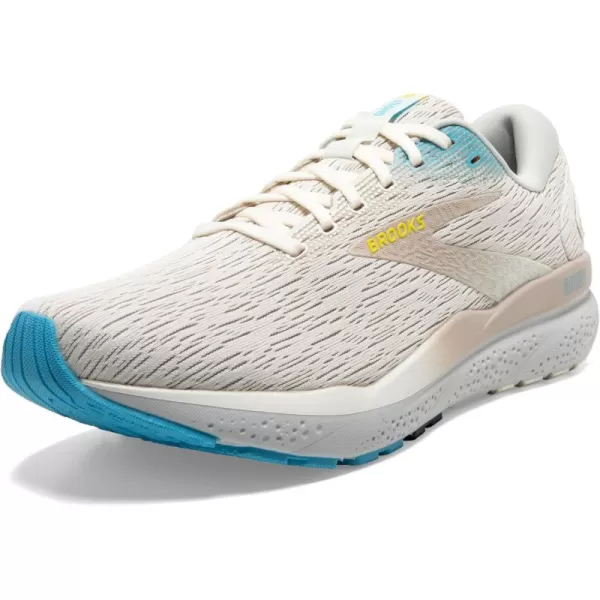 Brooks Mens Ghost 16 Neutral Running ShoeCoconutBlueYellow