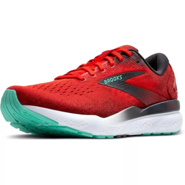 Brooks Mens Ghost 16 Neutral Running ShoeFiery RedEbonyCockatoo