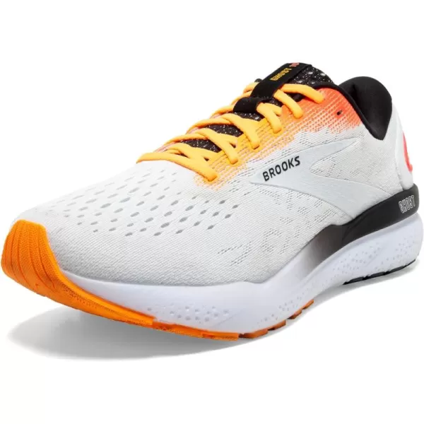 Brooks Mens Ghost 16 Neutral Running ShoeWhiteIllusionCoral
