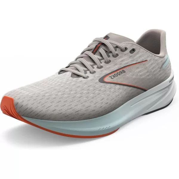 Brooks Mens Hyperion Neutral Running ShoeGreySkylightRed Orange