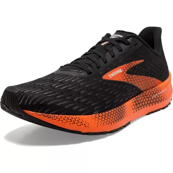 Brooks Mens Hyperion Tempo Road Running ShoeBlackFlameGrey