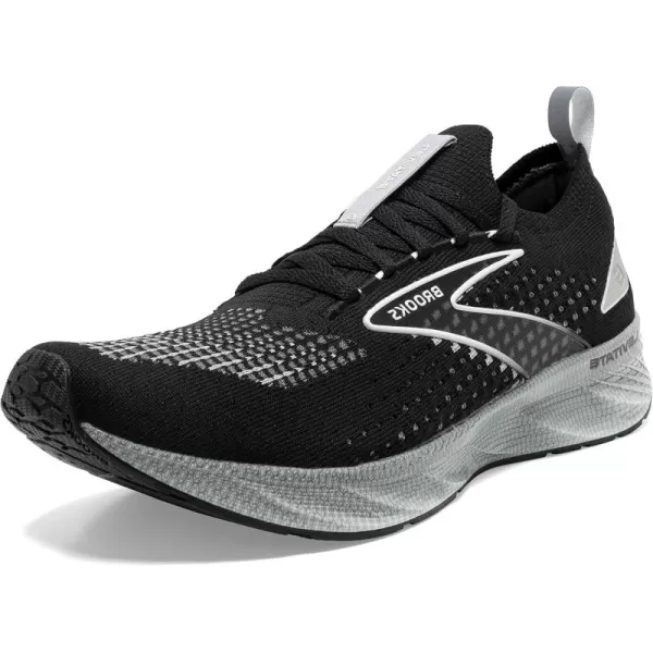 Brooks Mens Levitate Stealthfit 6 Neutral Running ShoeBlackGreyOyster