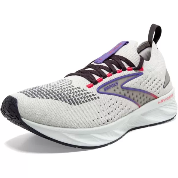 Brooks Mens Levitate Stealthfit 6 Neutral Running ShoeDawn BluePurpleCayenne