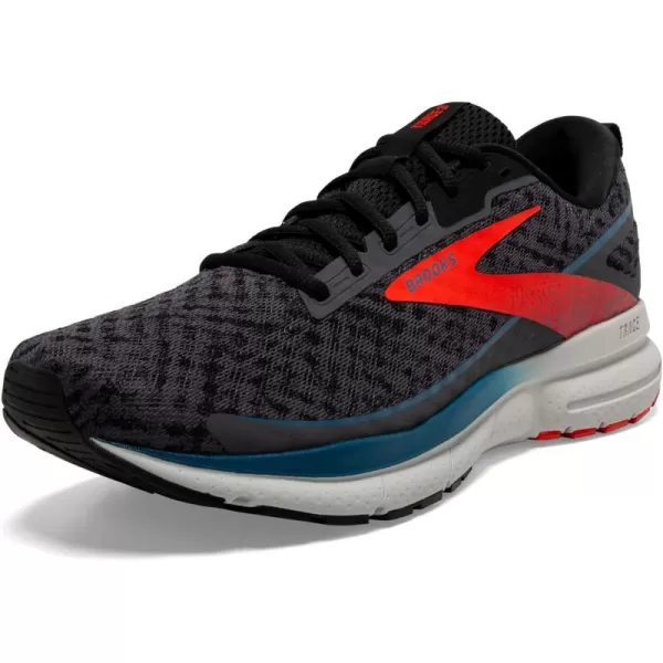 Brooks Mens Trace 3 Neutral Running ShoeBlackened PearlRedBlue