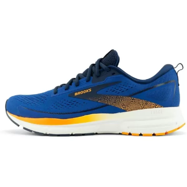 Brooks Mens Trace 3 Neutral Running ShoeBlue Peacoat Orange