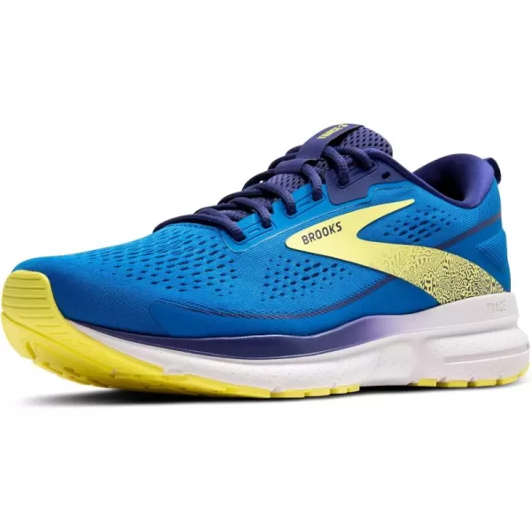 Brooks Mens Trace 3 Neutral Running ShoeElectric BlueNavyLemon