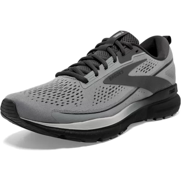 Brooks Mens Trace 3 Neutral Running ShoeGreyBlackEbony