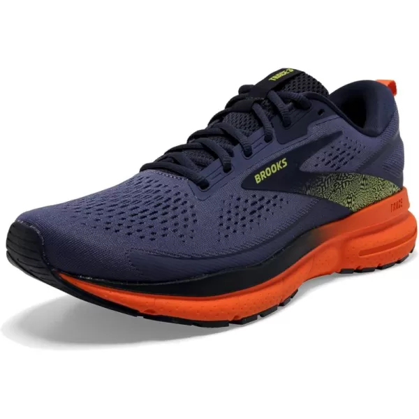 Brooks Mens Trace 3 Neutral Running ShoeIrisRed OrangeSulphur
