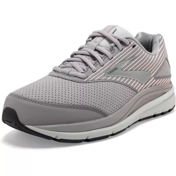 Brooks Womens Addiction Walker Suede Walking ShoeAlloyOysterPeach