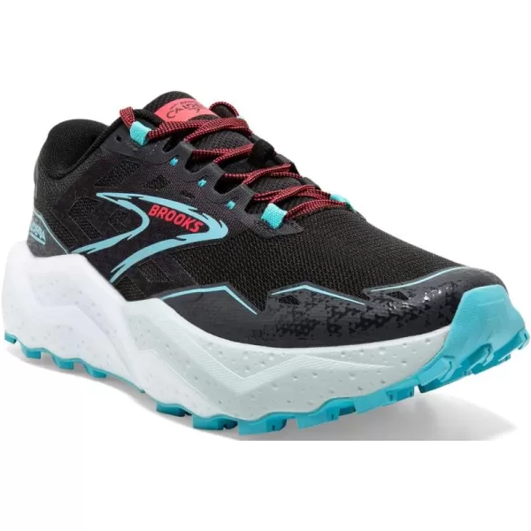 Brooks Womens Caldera 7 Trail Running ShoeBlack Ebony Bluefish