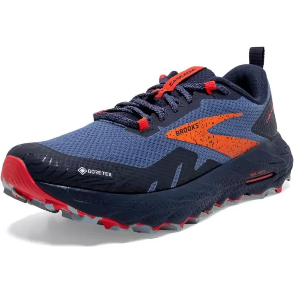 Brooks Womens Cascadia 17 GTX Waterproof Trail Running ShoeNavyBittersweetPeacoat